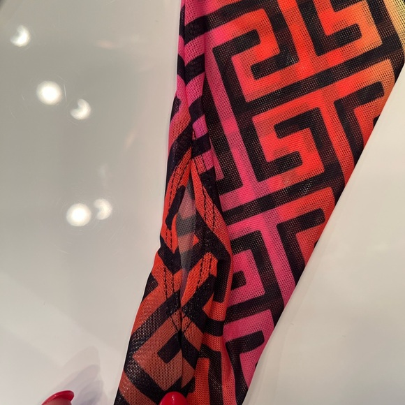 AFRM Vibrant Long Sleeve Shailene Dress in Geo Stripe size Medium - Picture 4 of 8